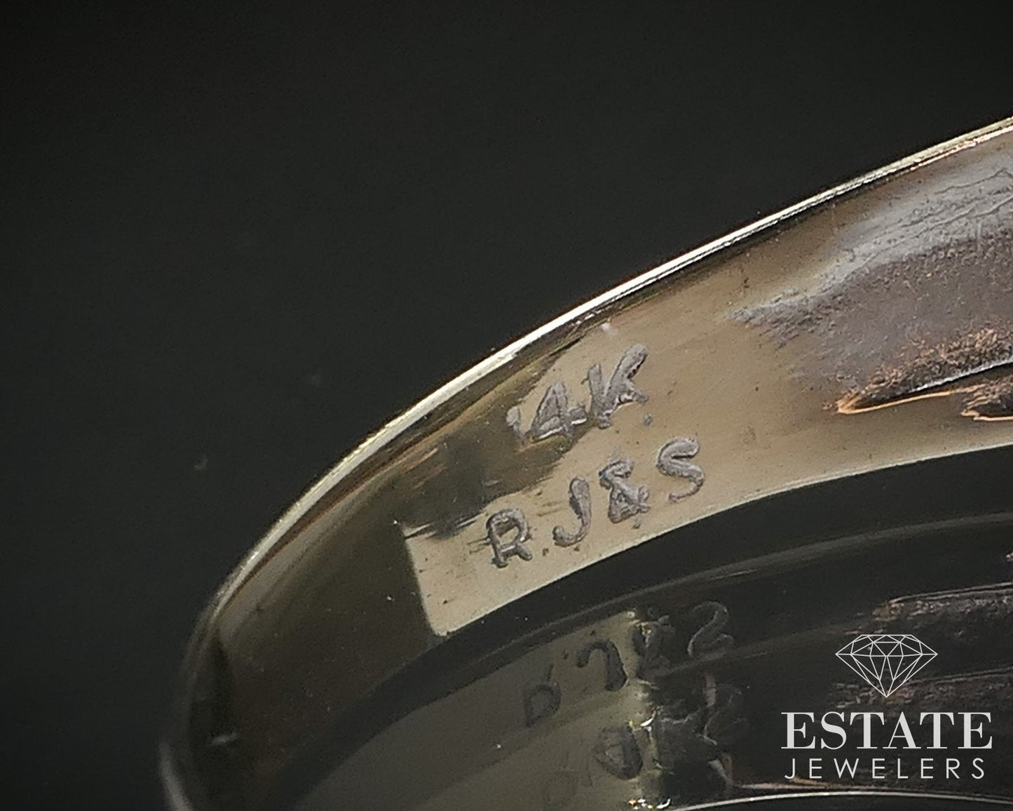 Vintage 14k White Gold Natural Blue Sapphire Mens Band Ring 4.8g i17140b