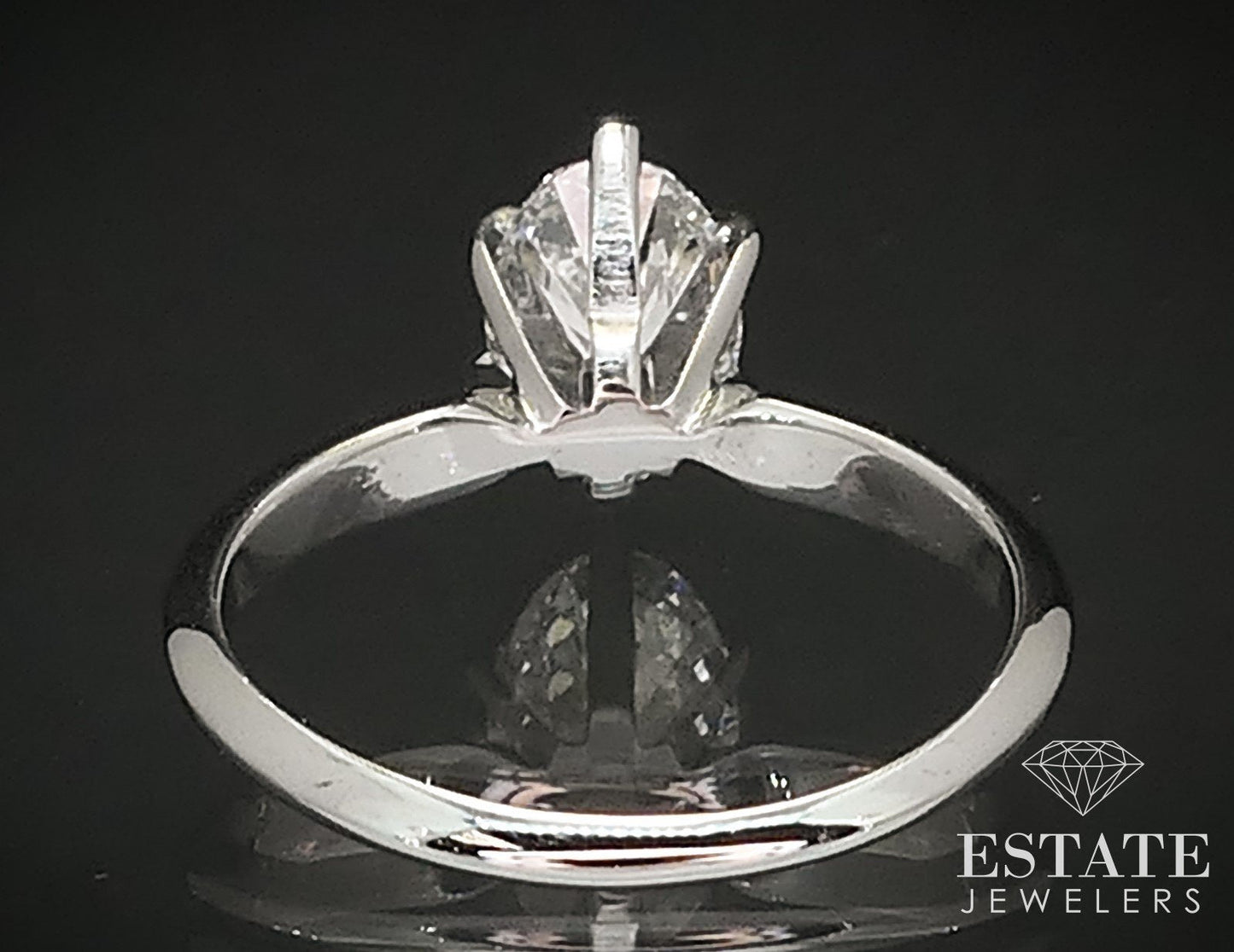 14k White Gold IGI 1.07ct Lab Diamond Solitaire Engagement Ring 2.2g i17260