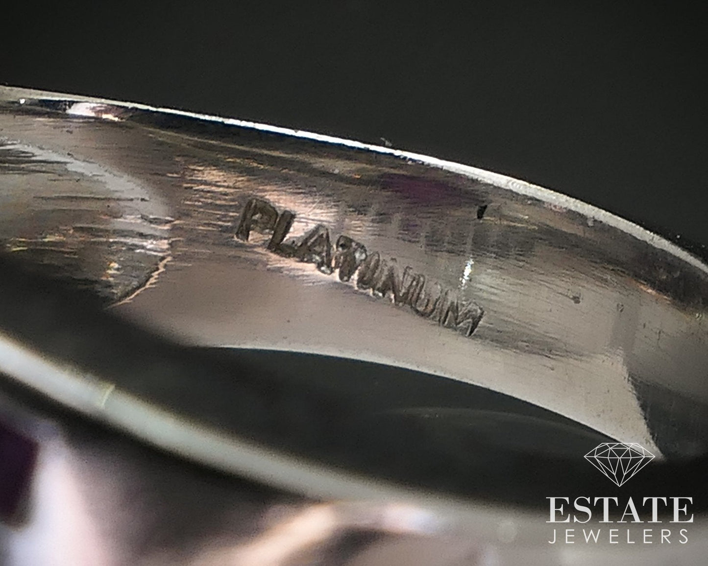 Vintage Platinum Natural Star Ruby & Diamond Band Ring 12.3g i17379