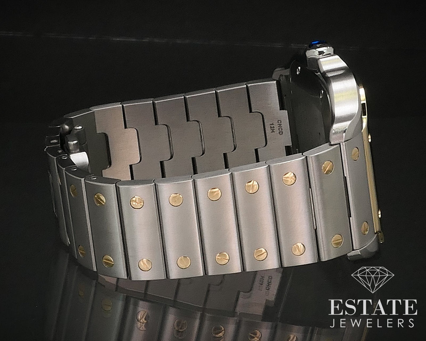 Cartier Santos De Cartier 18k & Stainless W2SA0009 Automatic Mens Watch i17407