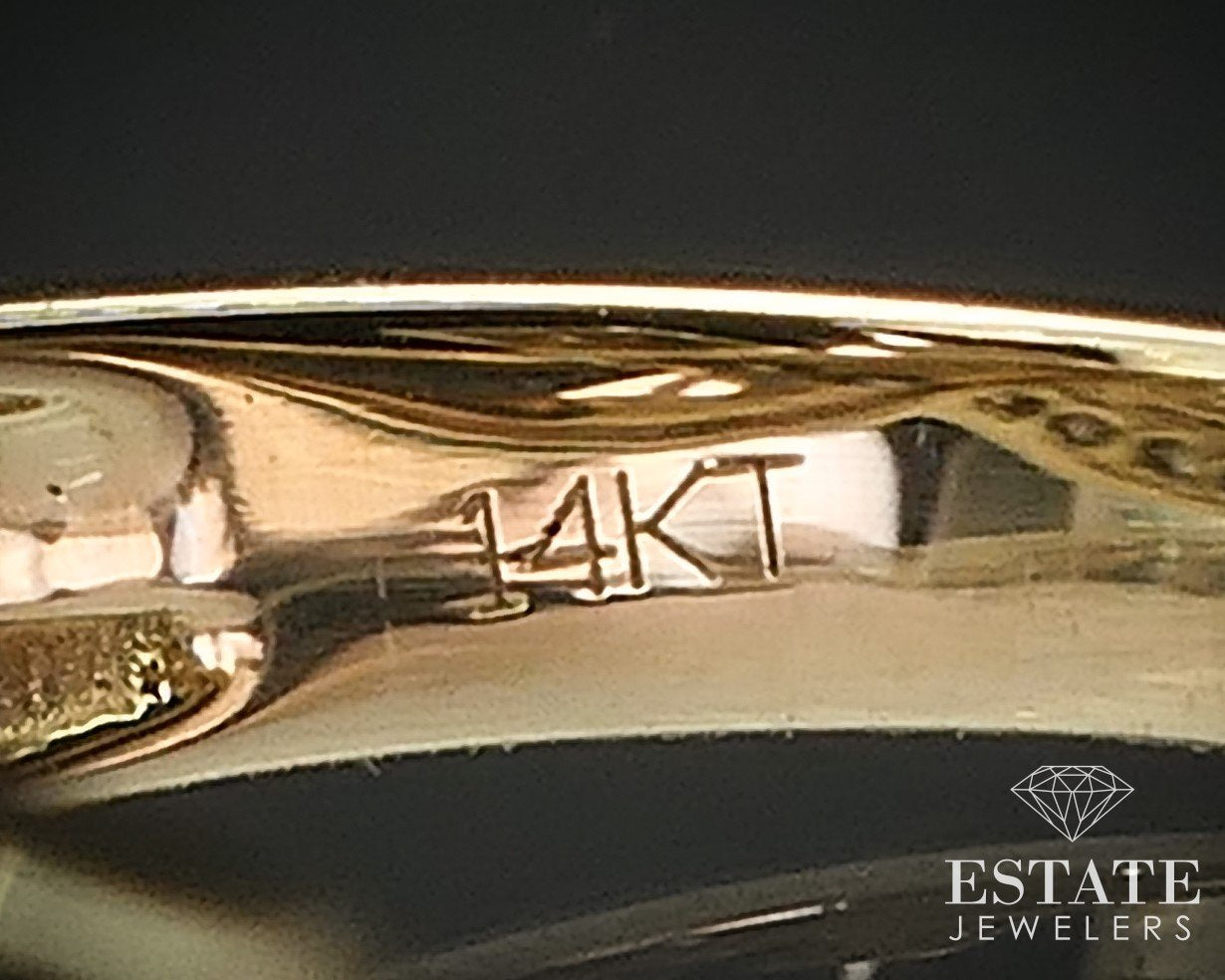 14K Honey Gold LeVian .25ctw Chocolatier Diamond Crossover Band Ring 3.9g i17495