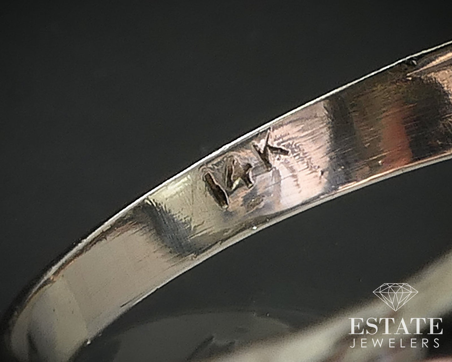 Antique Deco 14k Gold Rock Crystal Quartz Onyx Diamond Filigree Ring 3.3g i17499