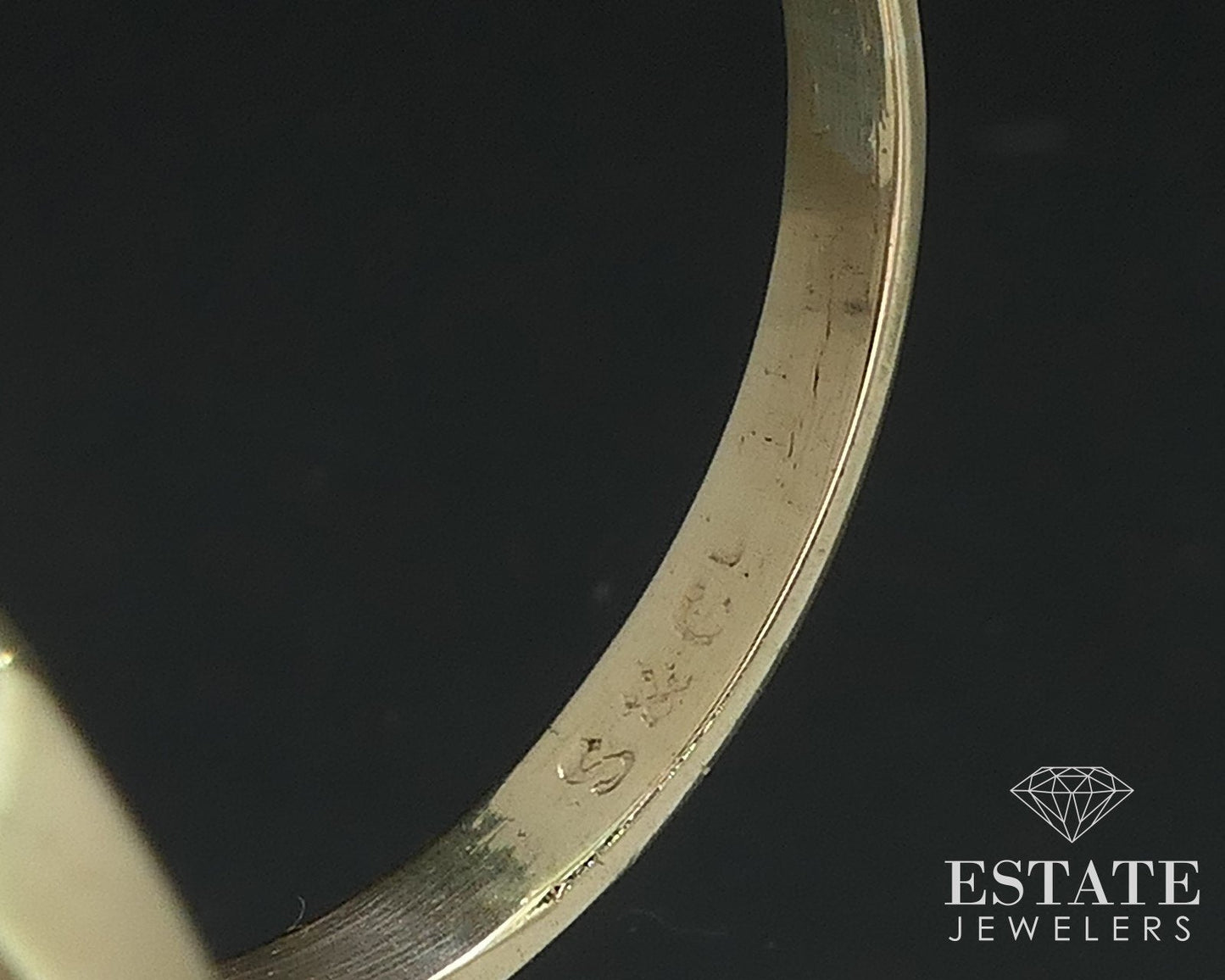 Antique Victorian 10k Yellow Gold Natural Moss Agate Ring 4.2g i17557