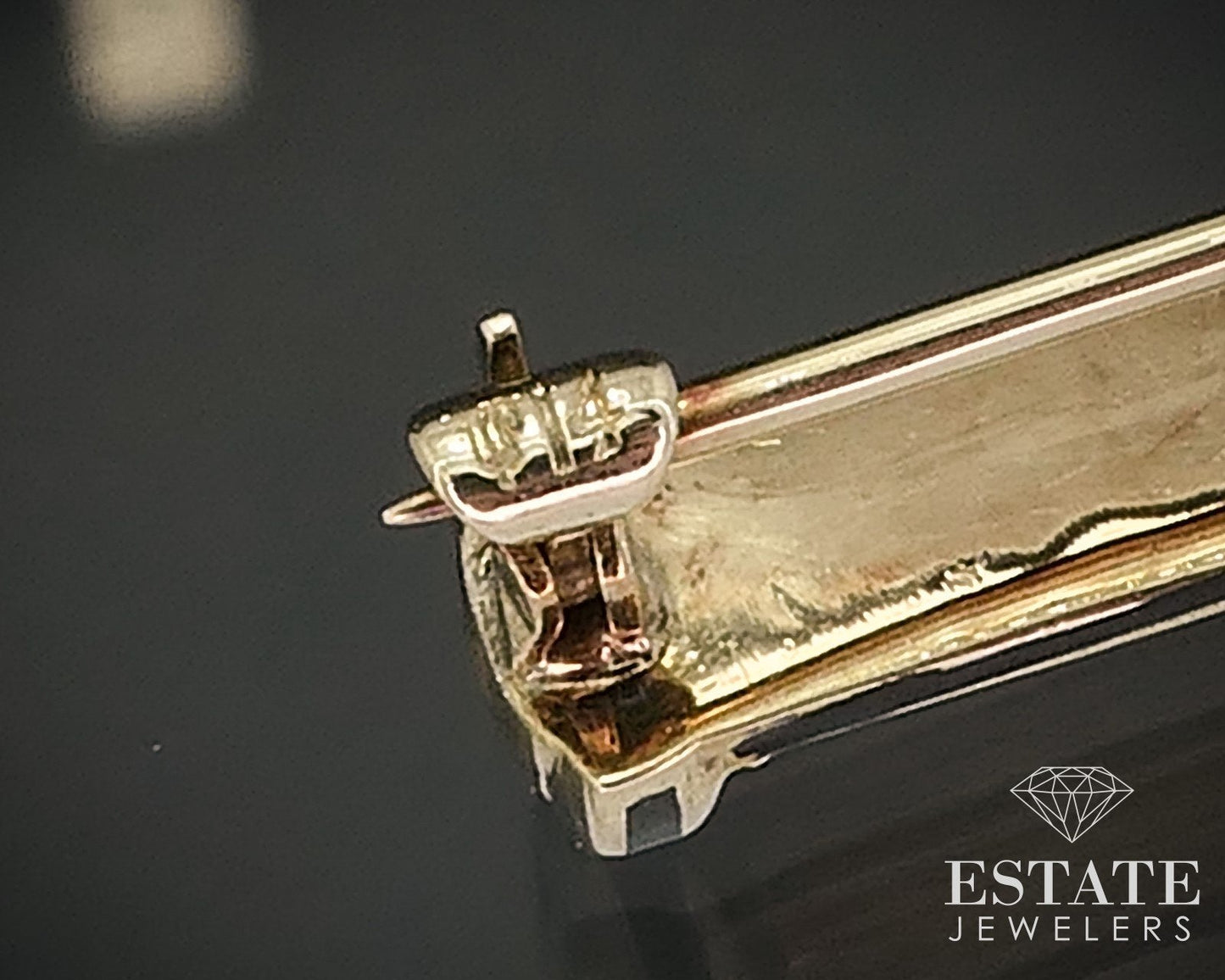 Vintage 14k Yellow Gold Enameled Golf Bag Club Sloan & Co. Brooch 4g i17655