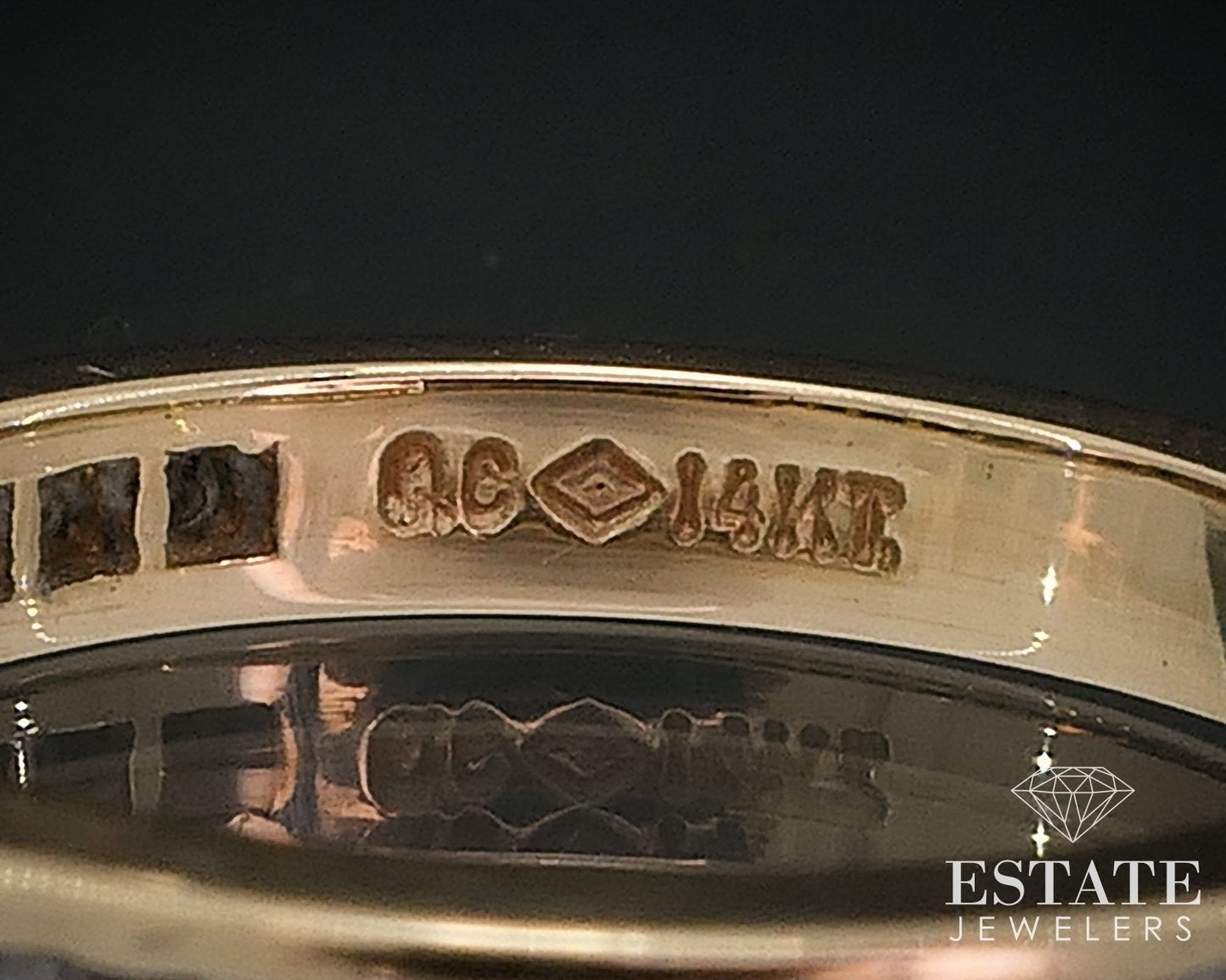 14k Yellow Gold Natural .34ctw Diamond Ladies Wedding Band Ring 3.3g i17644