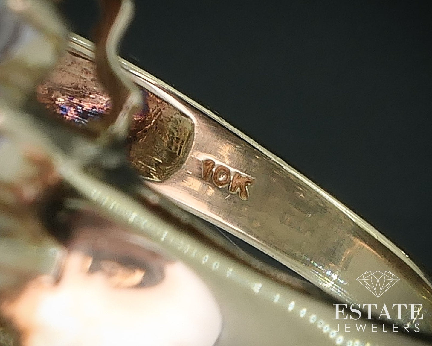 10k Yellow Gold Natural 1.75ctw Diamond Cluster Ladies Cocktail Ring 9g i17713