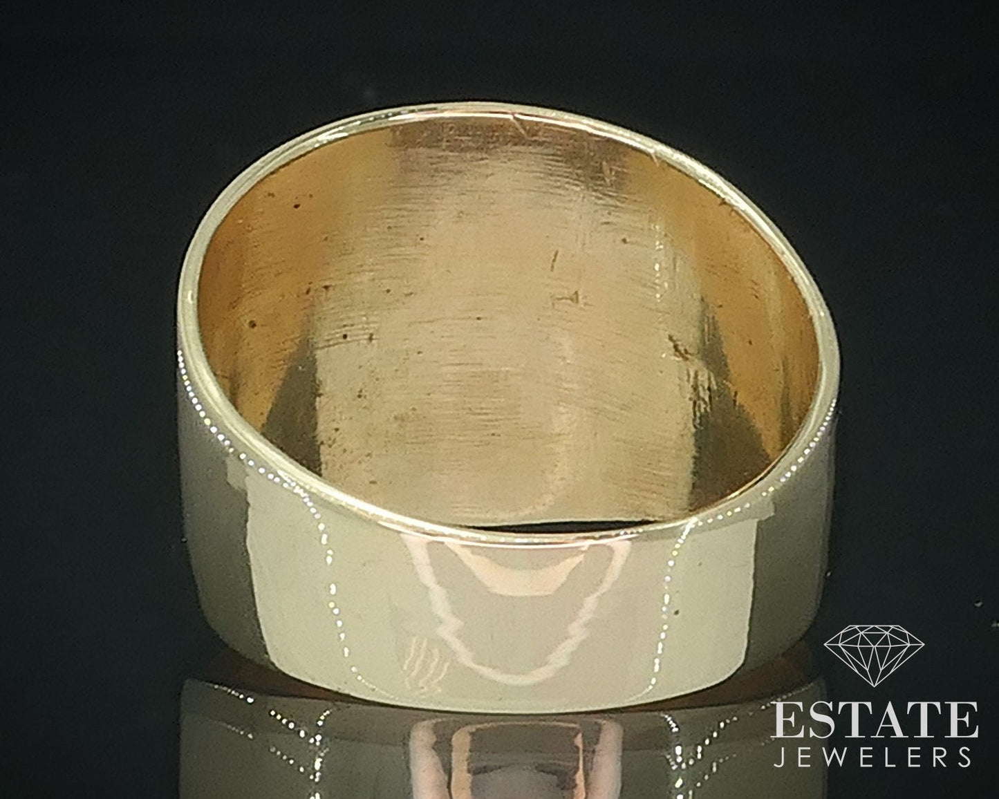Antique 14k Yellow Gold Natural .75ctw Diamond Spiral Ladies Band 11.6g i17727