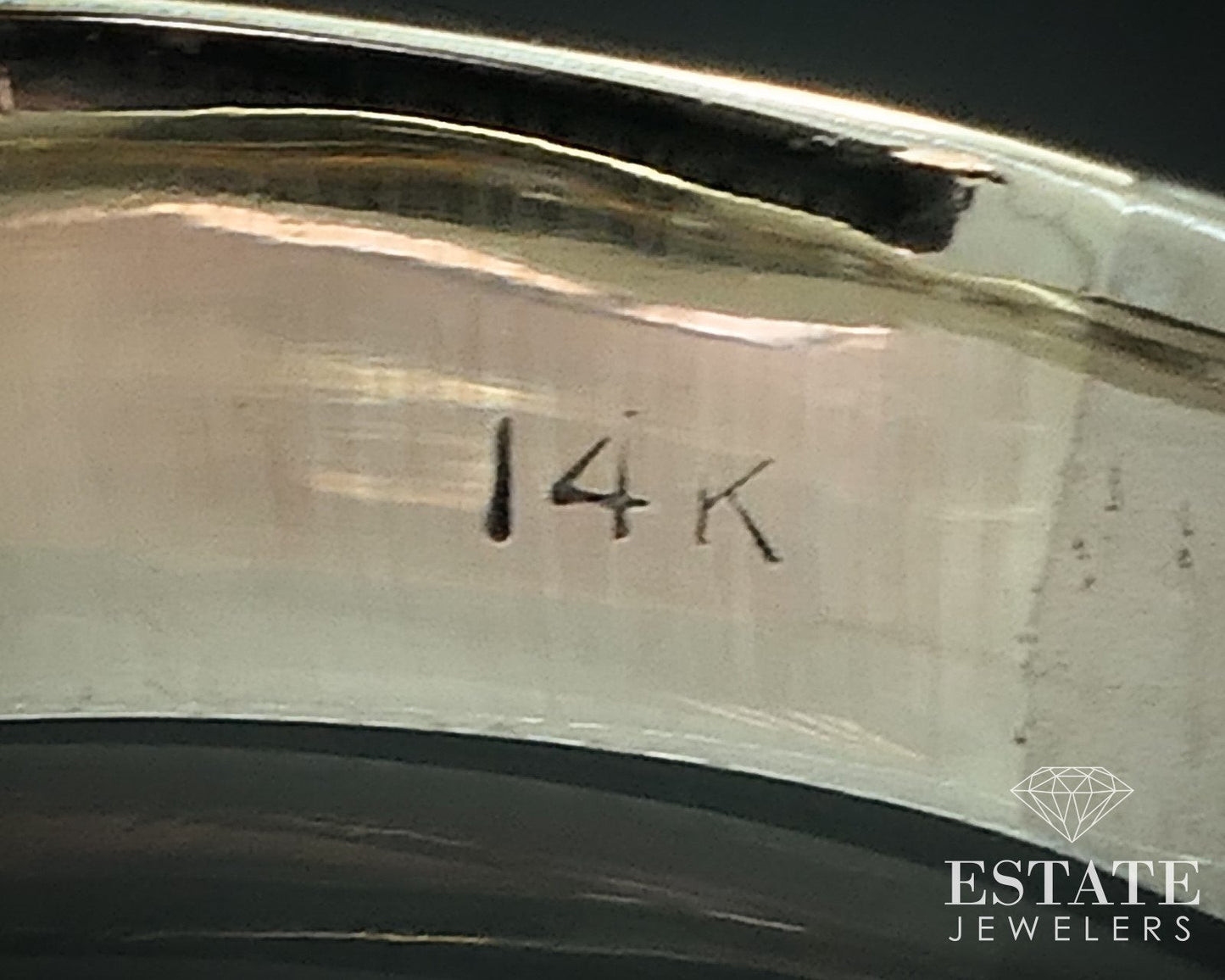 14k White Gold 6mm Natural .50ctw Diamond Mens Band Ring 6.7g i17753
