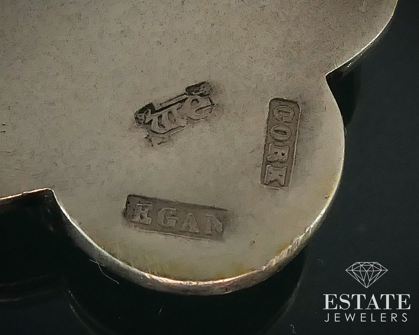 Antique 9k Yellow Gold Amethyst & Garnet Egan & Son Celtic Cross 80.7g i17768