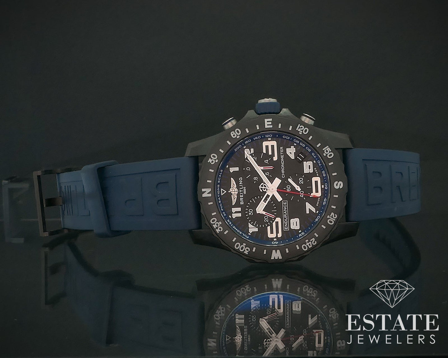 Breitling Endurance Pro Chronometer Black Blue Dial X82310 Mens Watch i17818