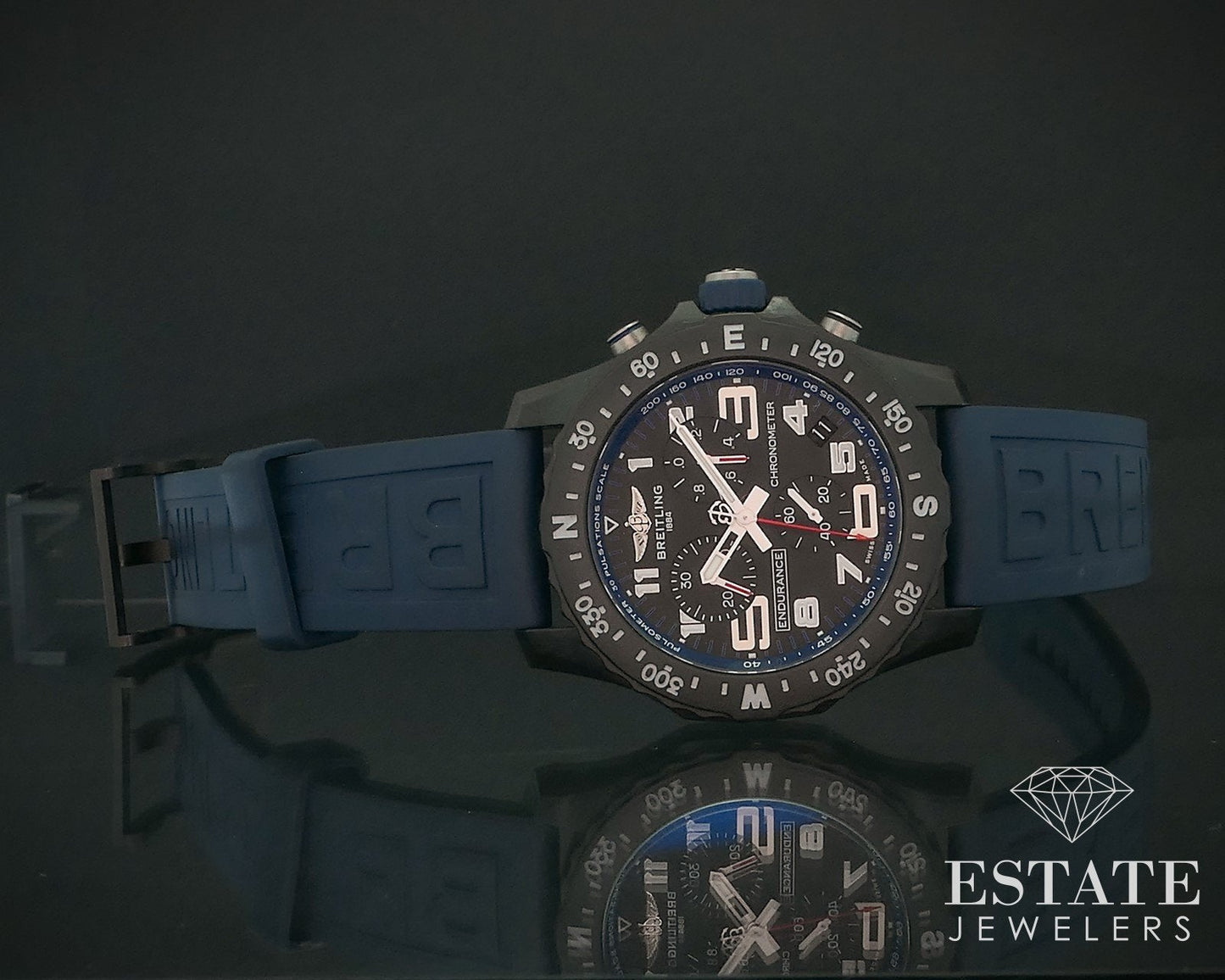 Breitling Endurance Pro Chronometer Black Blue Dial X82310 Mens Watch i17818