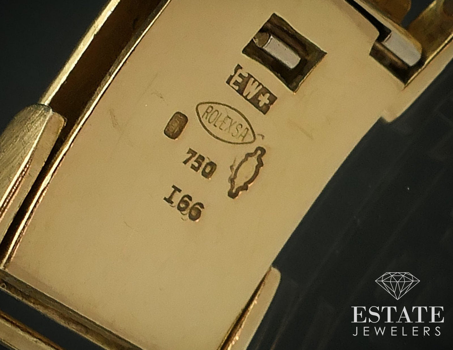 Vintage 18k Yellow Gold Rolex 3669 Cal 1600 Pre-Cellini Ladies Watch 47g i17779