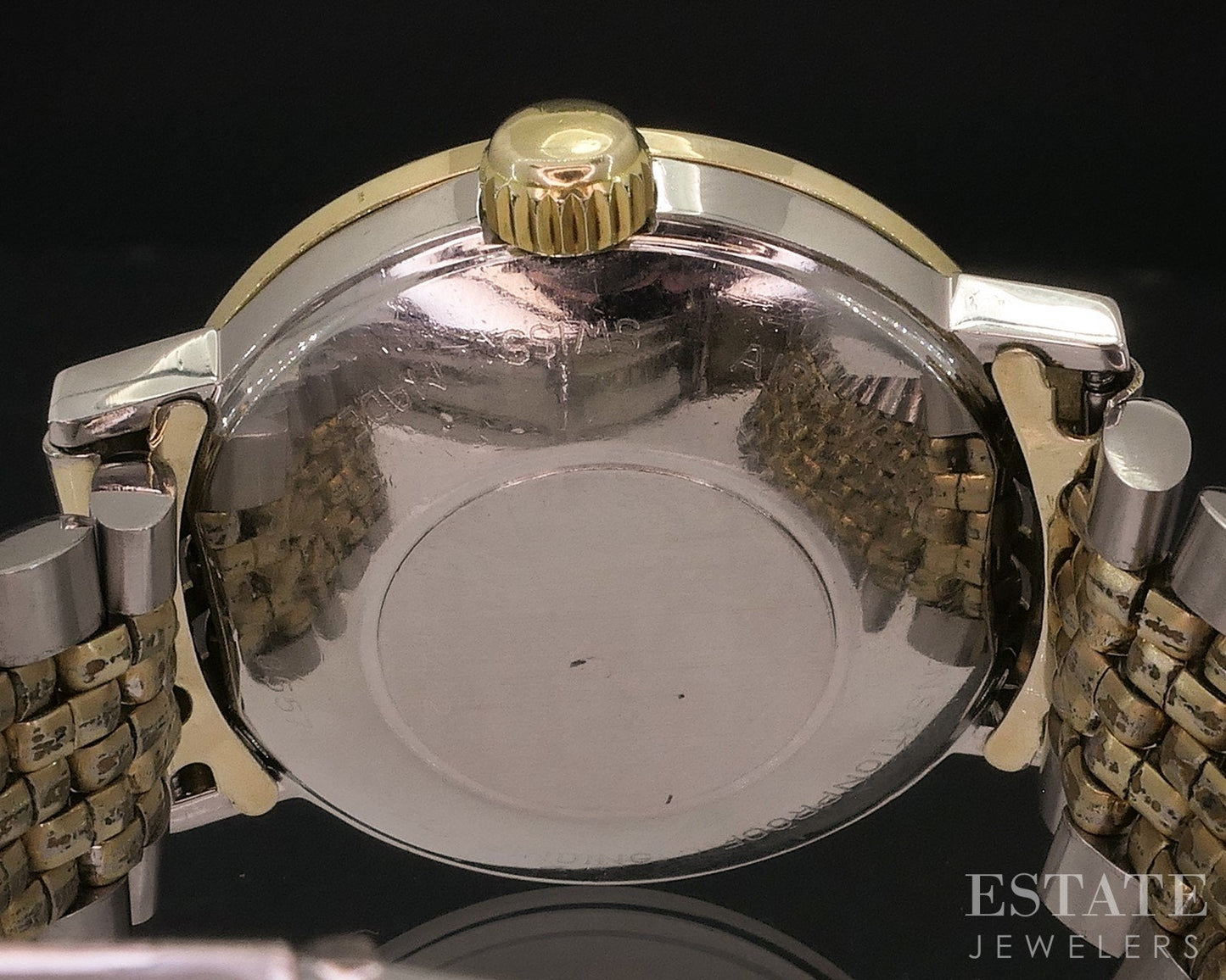 Vintage Gold Capped Glycine Vacuum Date Automatic Mens Watch i17915