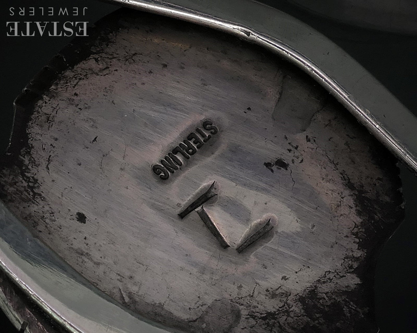 Vintage Sterling Navajo Natural Turquoise Tia Long Cuff Bracelet 22.8g i18010