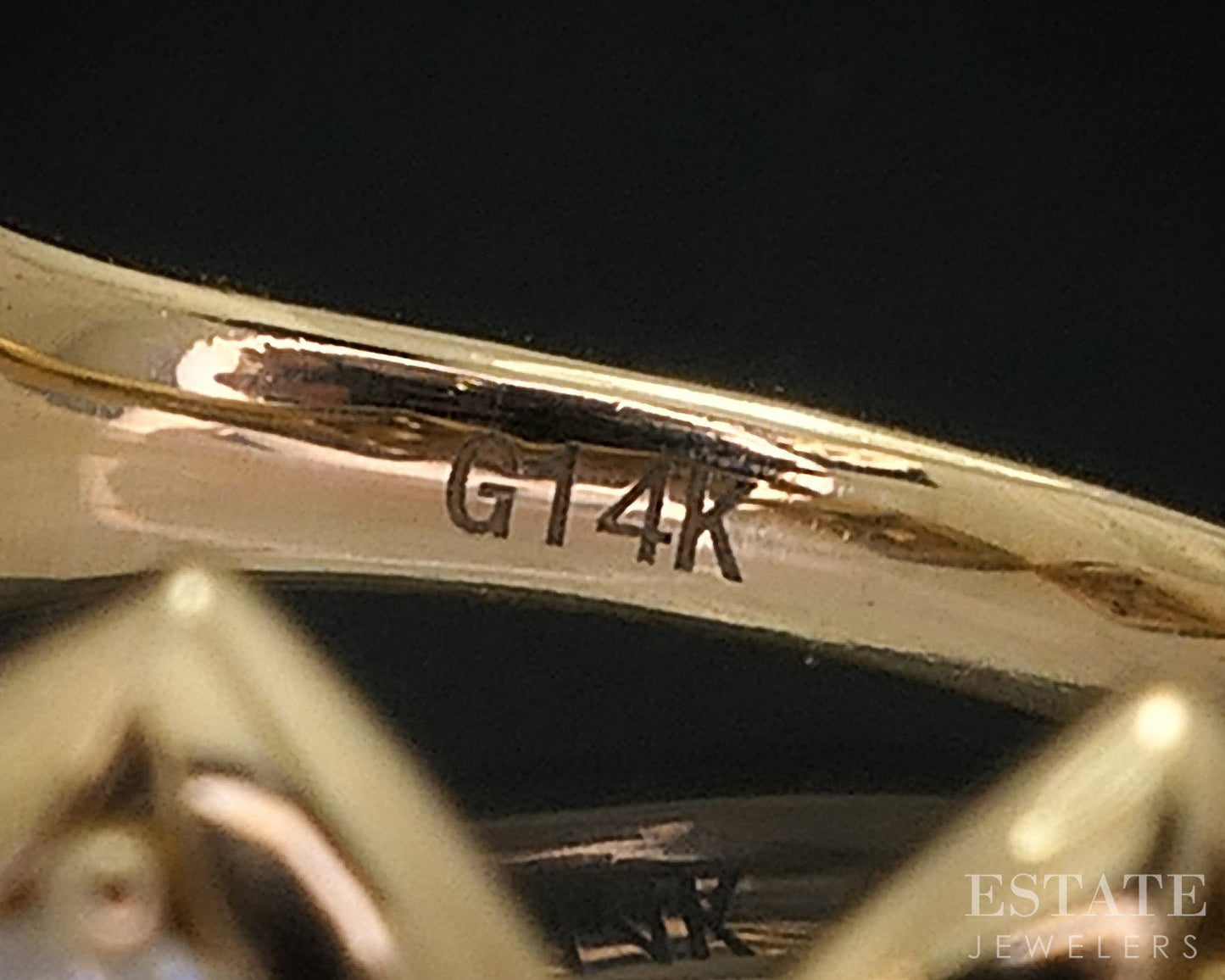 14k Yellow Gold Natural .39ctw Diamond Ladies Wedding Band 2.9g i15500