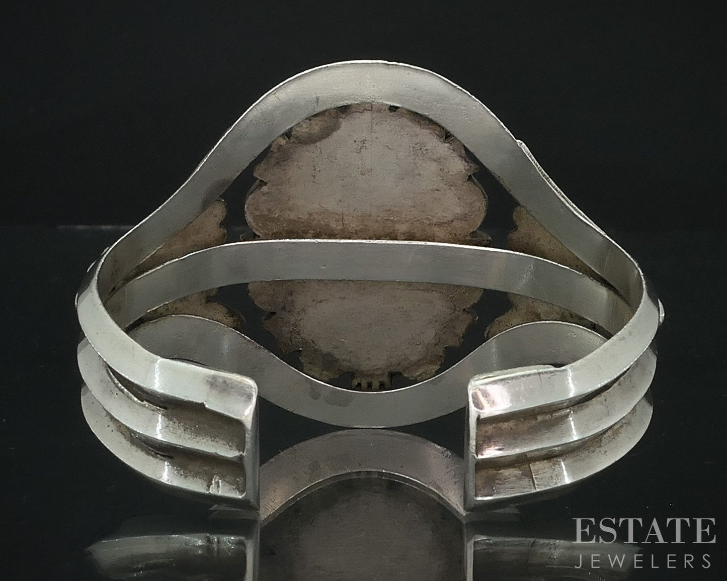 Vintage Sterling Dan A. Jackson Turquoise Navajo Cuff Bracelet 67g i18162