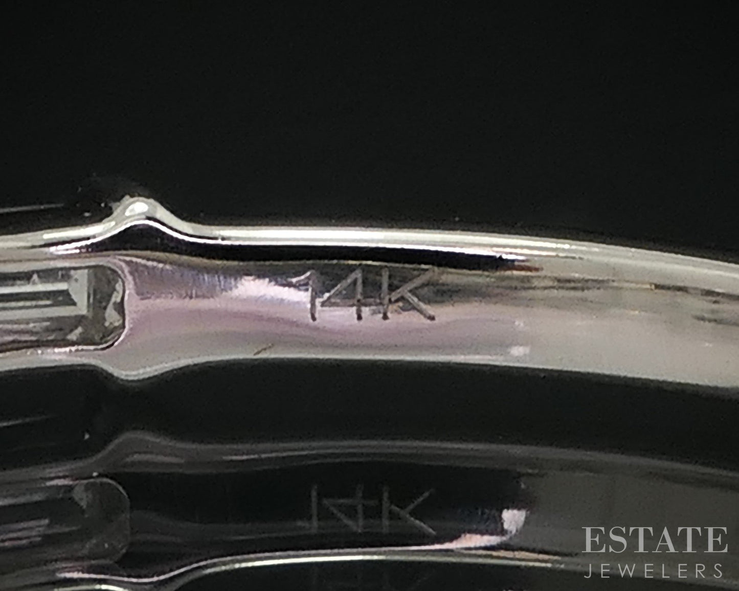 14k White Gold Lab Created .50ctw Diamond Ladies Wedding Band 2.1g i16044