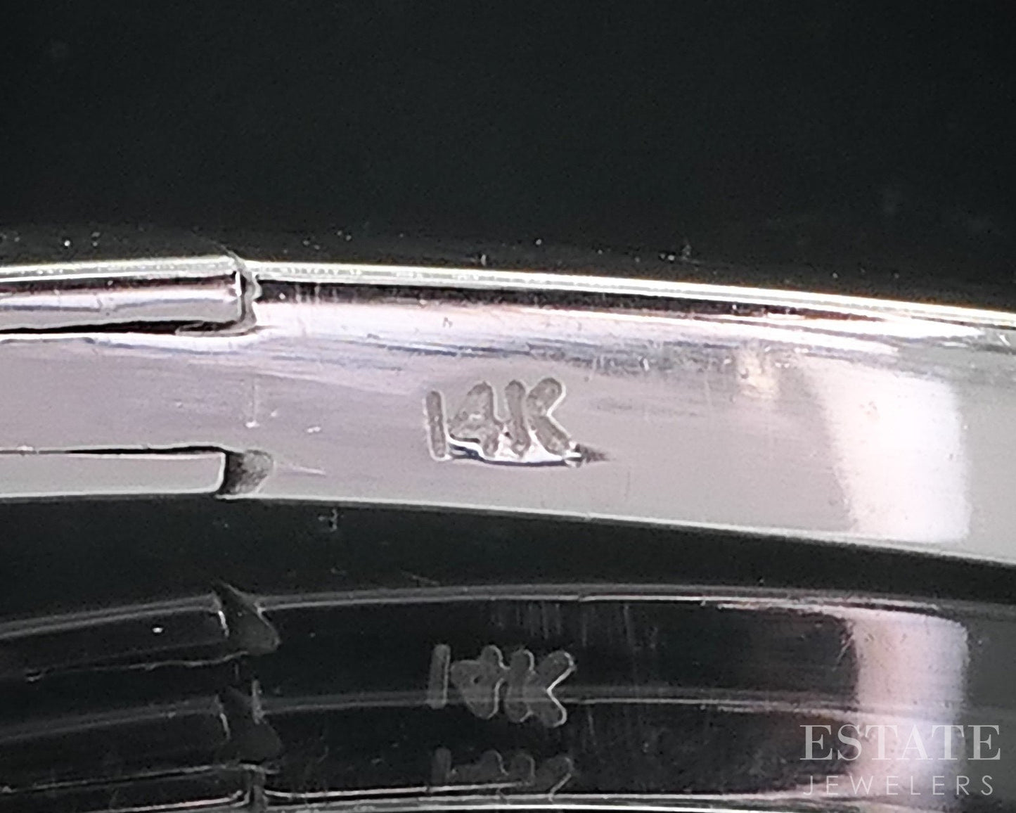 14k White Gold Round Natural .50ctw Diamond Hinged Bangle Bracelet 12g i18200