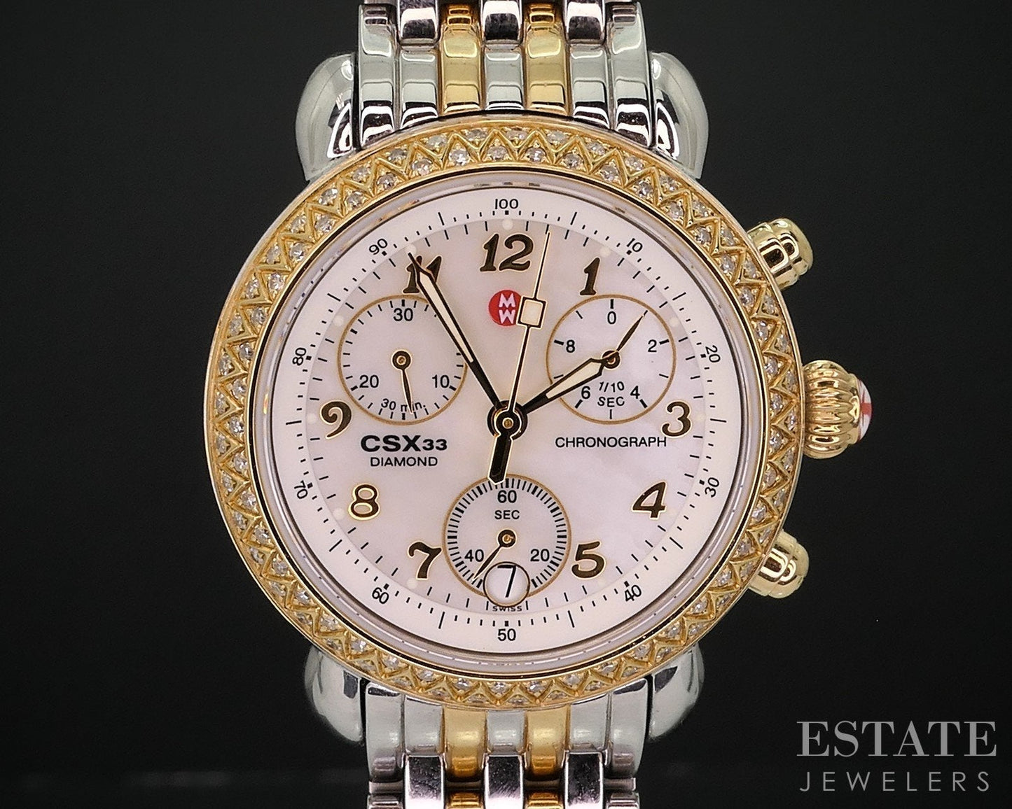 Michele CSX 33 Chronograph Diamond MWW03B000191 Ladies Watch i18202