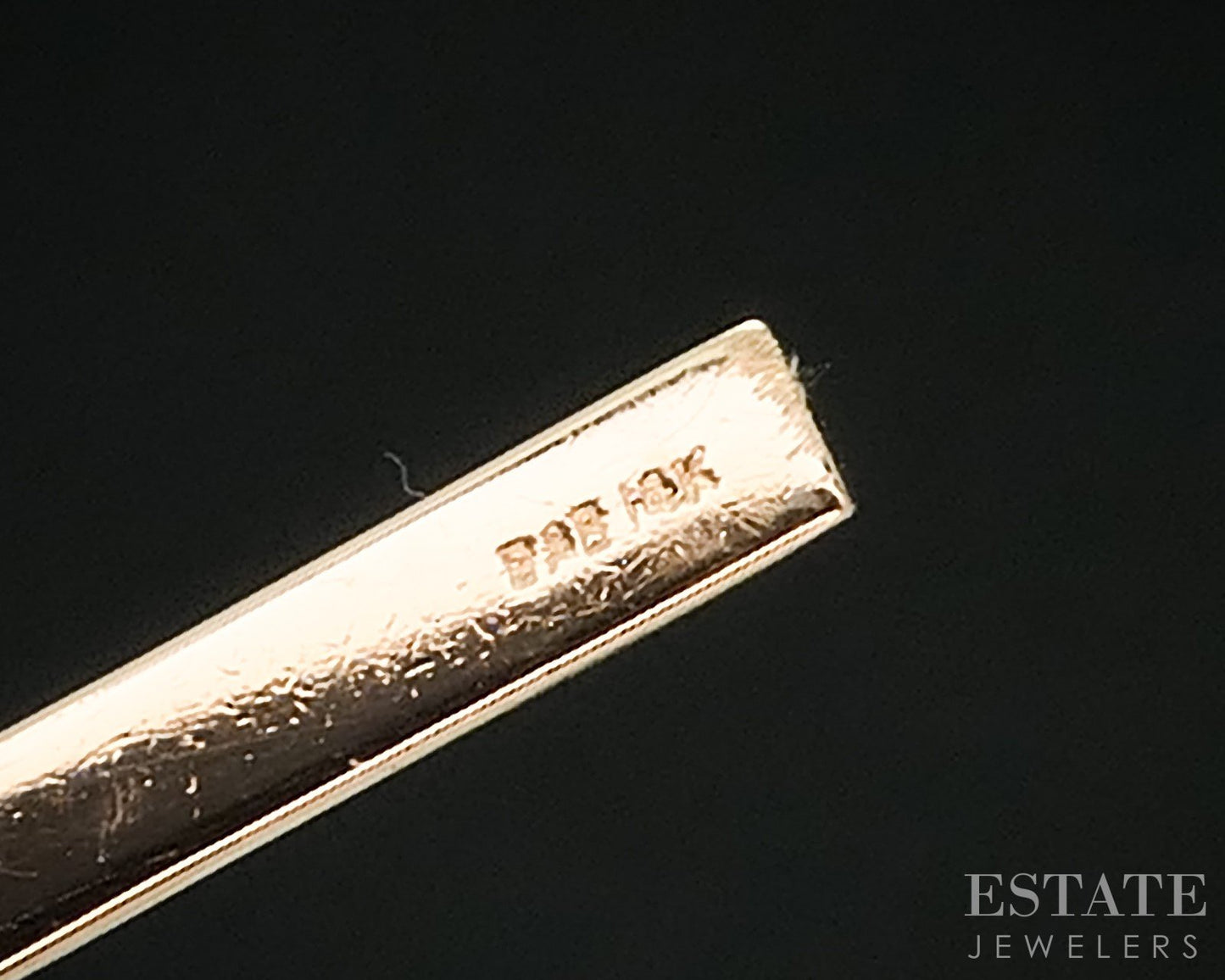 Vintage 14k Yellow Gold Engraved Cross Charm Pendant 1.4g i18212b