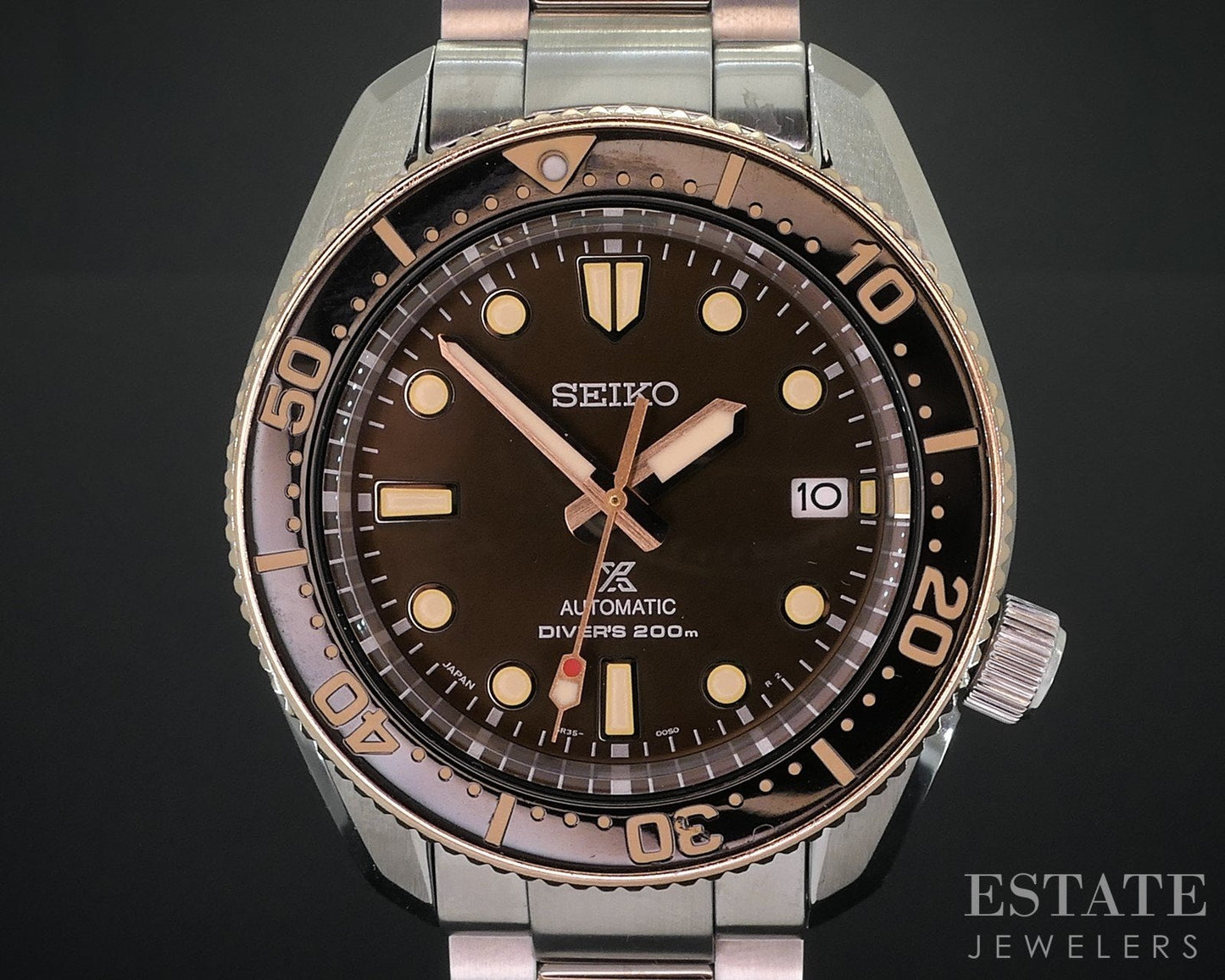 Seiko Prospex SBDC150 Brown Automatic Divers Stainless Mens Watch i18294