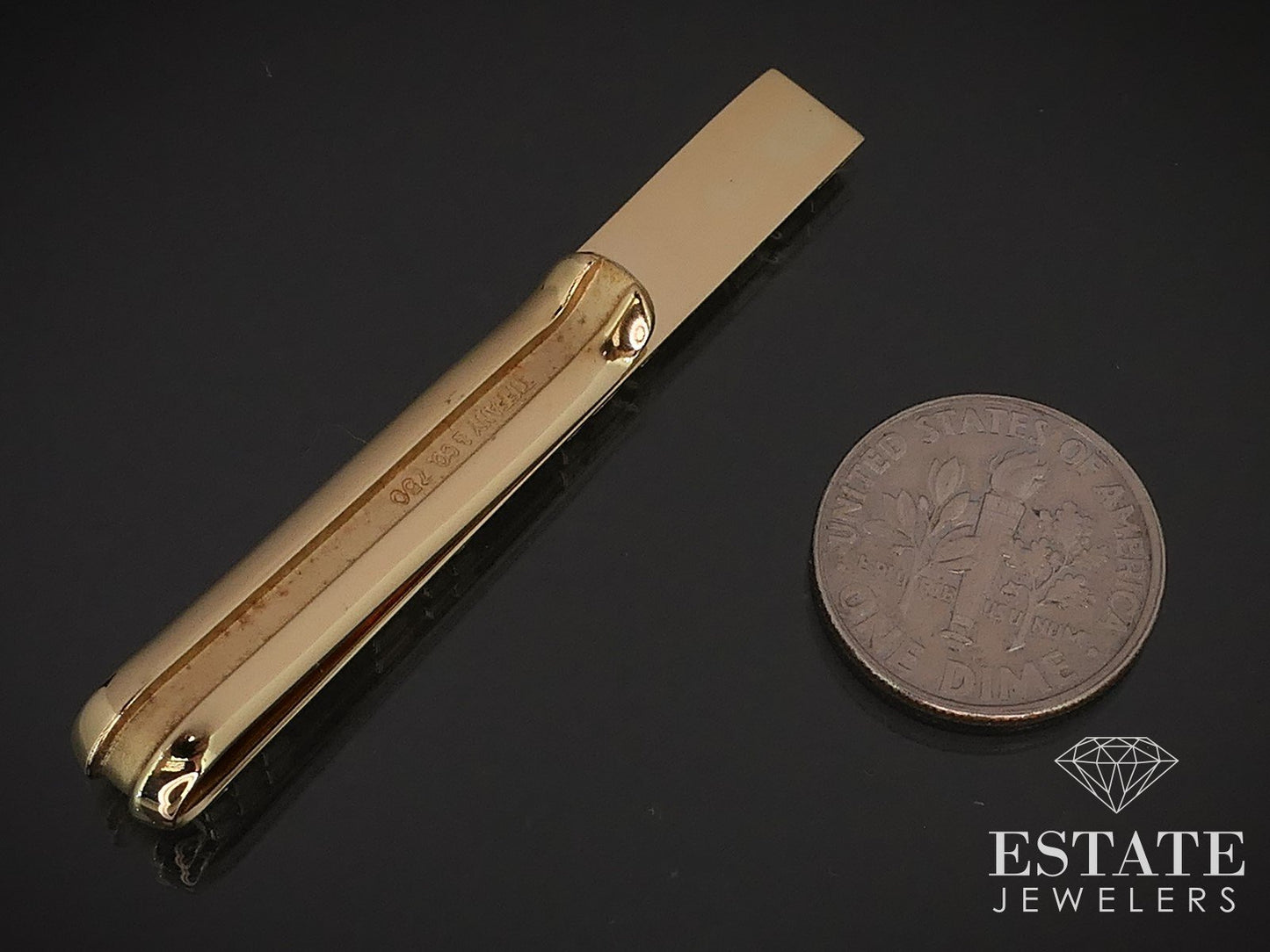 18k Yellow Gold Tiffany & Co. Atlas Money Clip 10.8g i17017