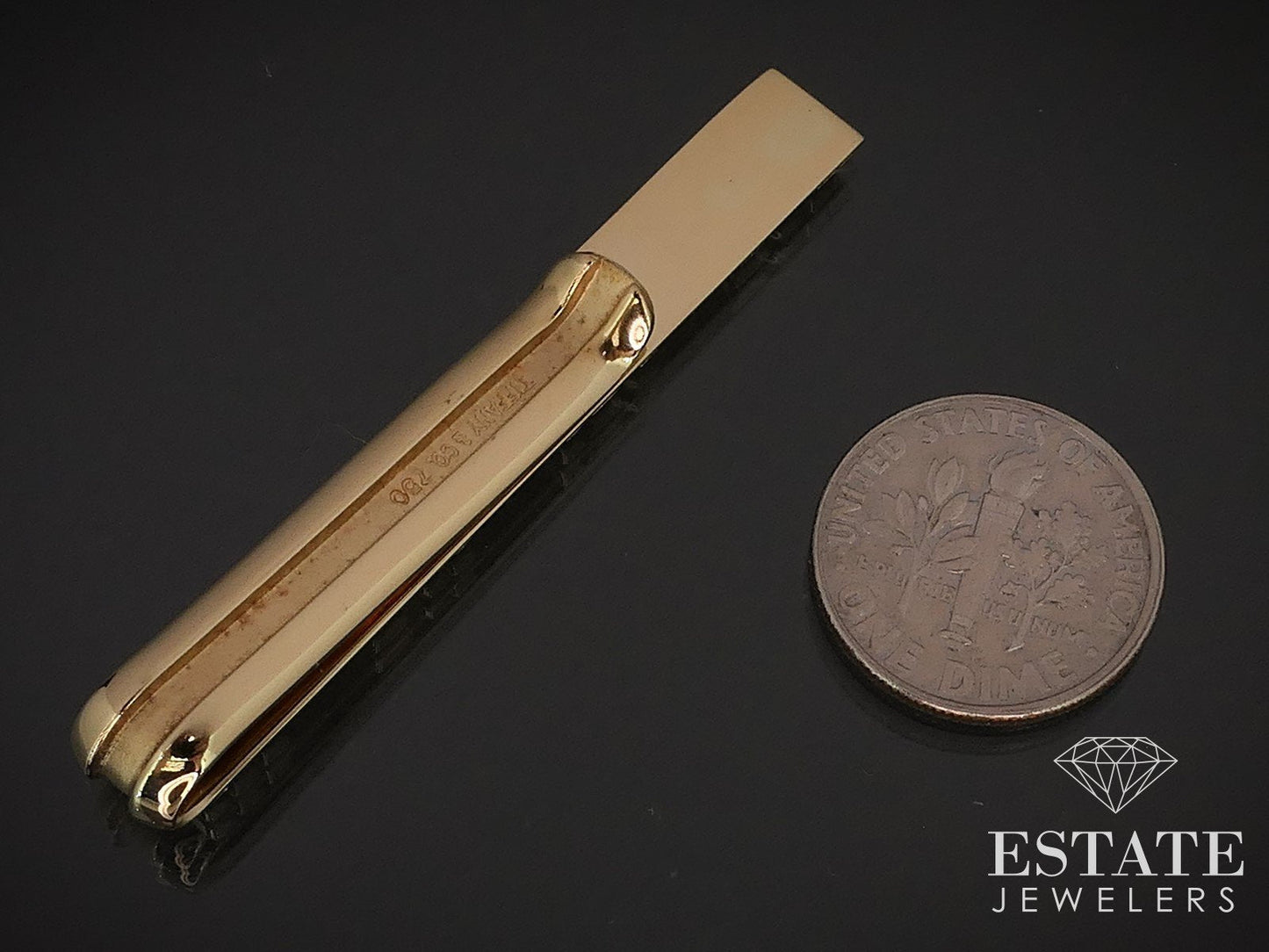 18k Yellow Gold Tiffany & Co. Atlas Money Clip 10.8g i17017