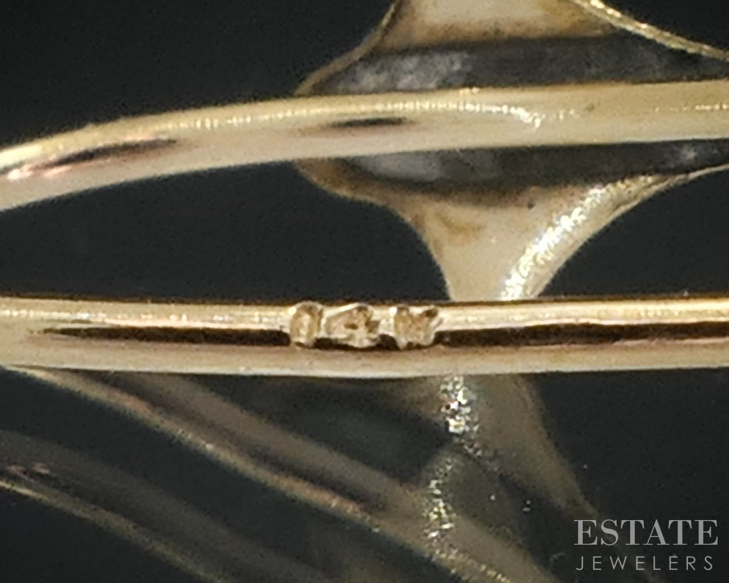 14k Yellow Gold Natural Cameo Dangle Ladies Earrings 2.0g i18328b