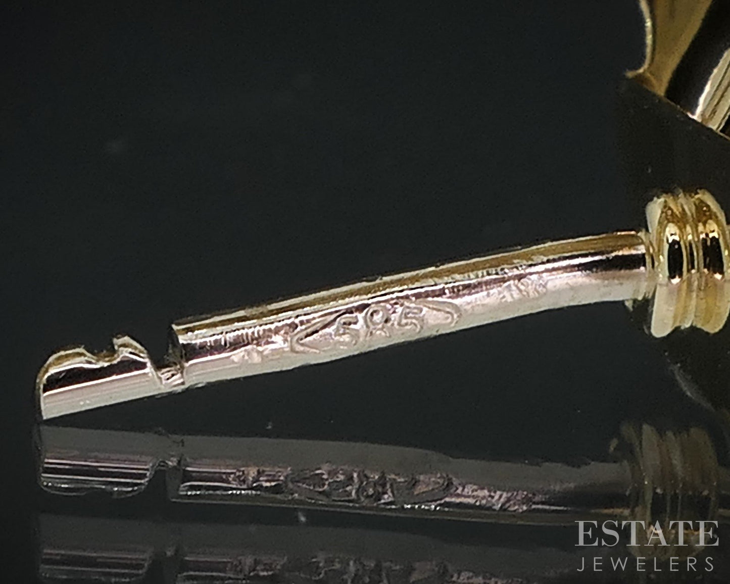 14k Yellow Gold 8mm Smooth Puffy Hinged Hoop Earrings 3.9g i18348b