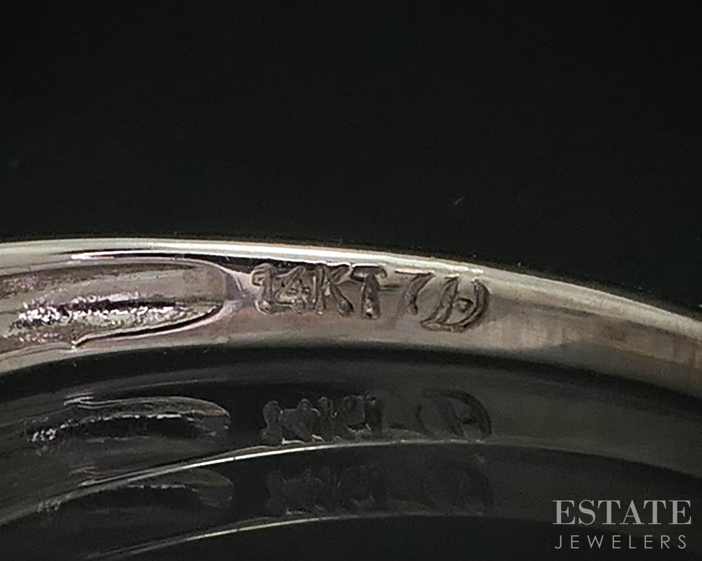 14k White Gold Natural .33ctw Diamond Ladies Wedding Band 2.1g i18414