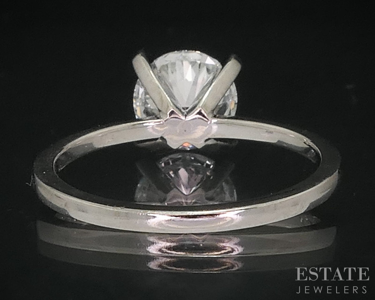 Platinum IGI Lab Created 1.53ct Diamond Solitaire Engagement Ring i18447