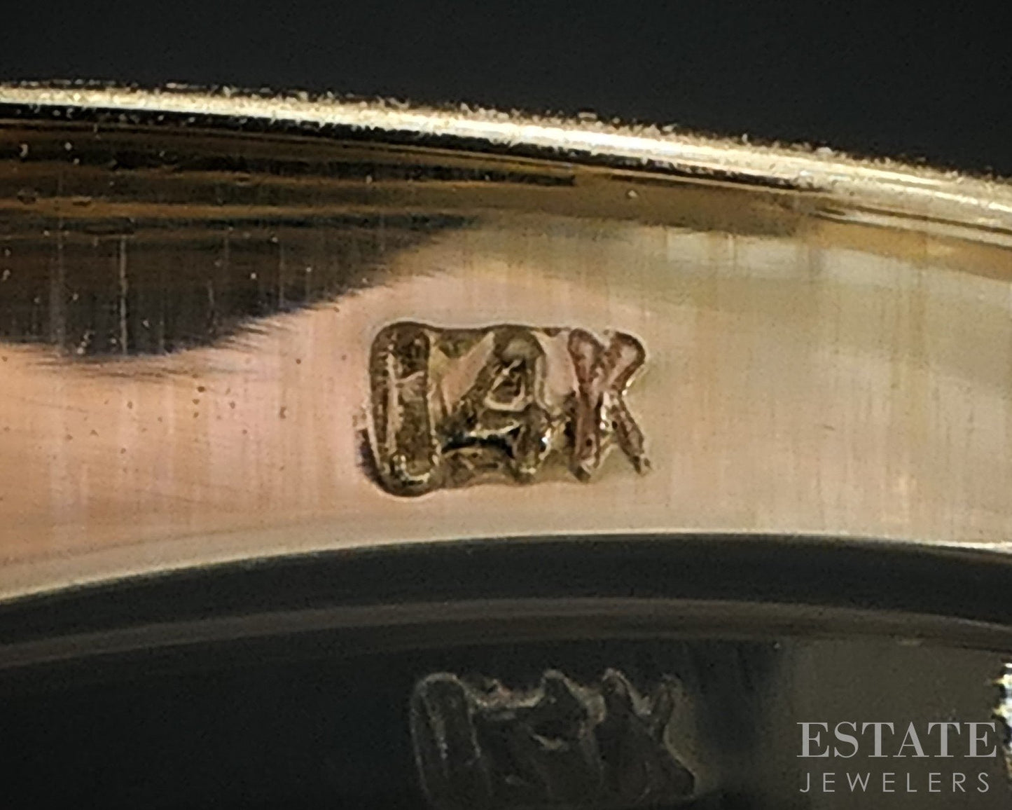 14k Yellow Gold Round Natural .30ctw Diamond Cluster Band Ring 3.8g i18489