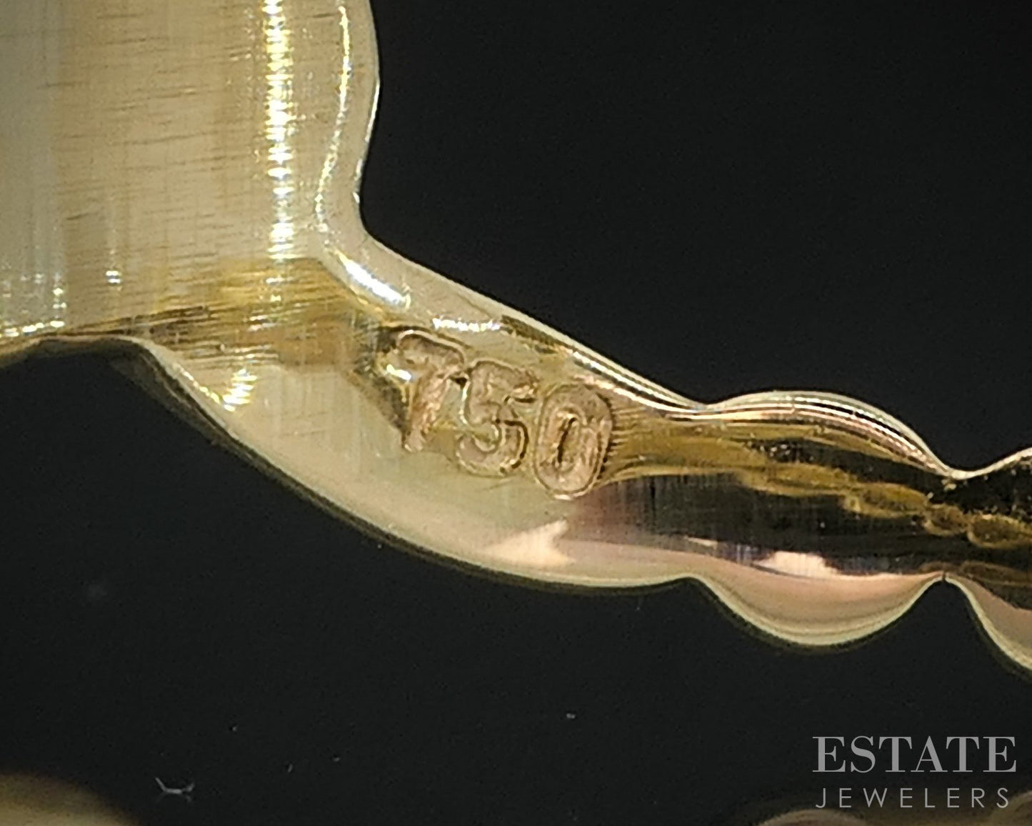 18k Yellow Gold Lagos Caviar Natural .33ctw Diamond X Band Ring 6.3g i18467