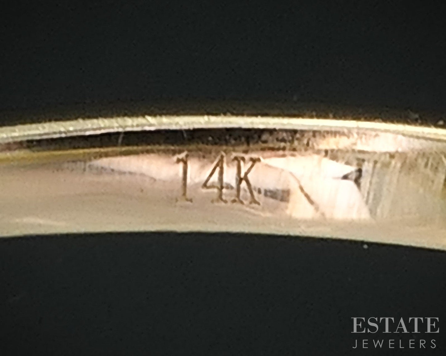 14k Yellow Gold EFFY Natural Yellow & White Topaz Ladies Ring 4.3g i18518b