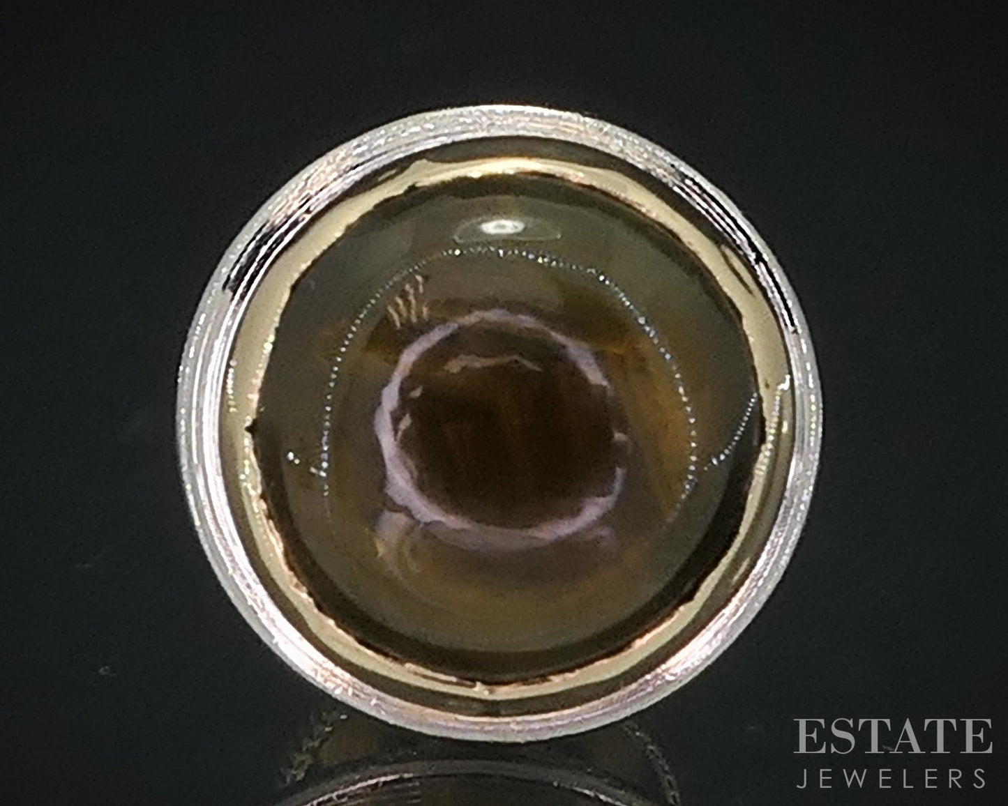 Vintage 14k Yellow Gold Natural Star Sapphire Mens Tie Tack Pin 1g i18525b