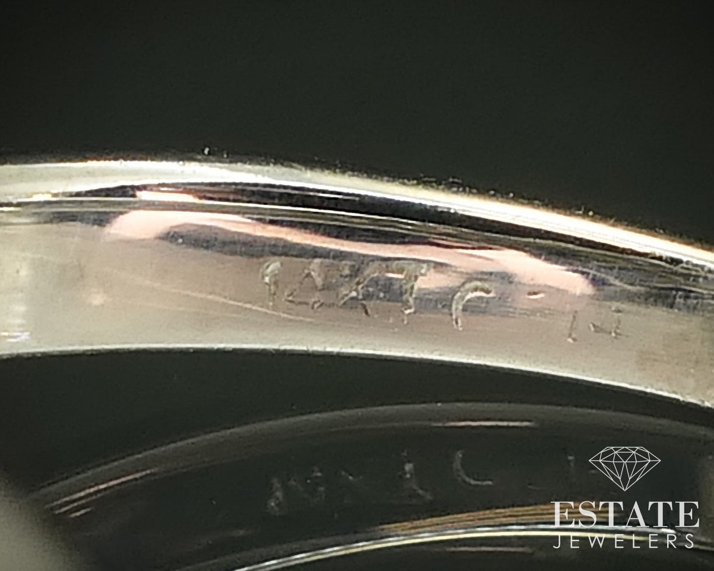 14k White Gold Natural Sapphire & Diamond Ladies Ring 2.9g i15853