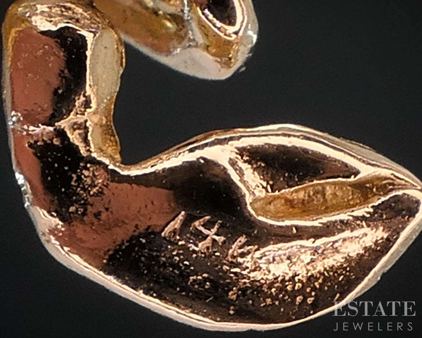 14k Yellow Gold Dimensional Lobster Movable Charm Pendant 3.2g i18559