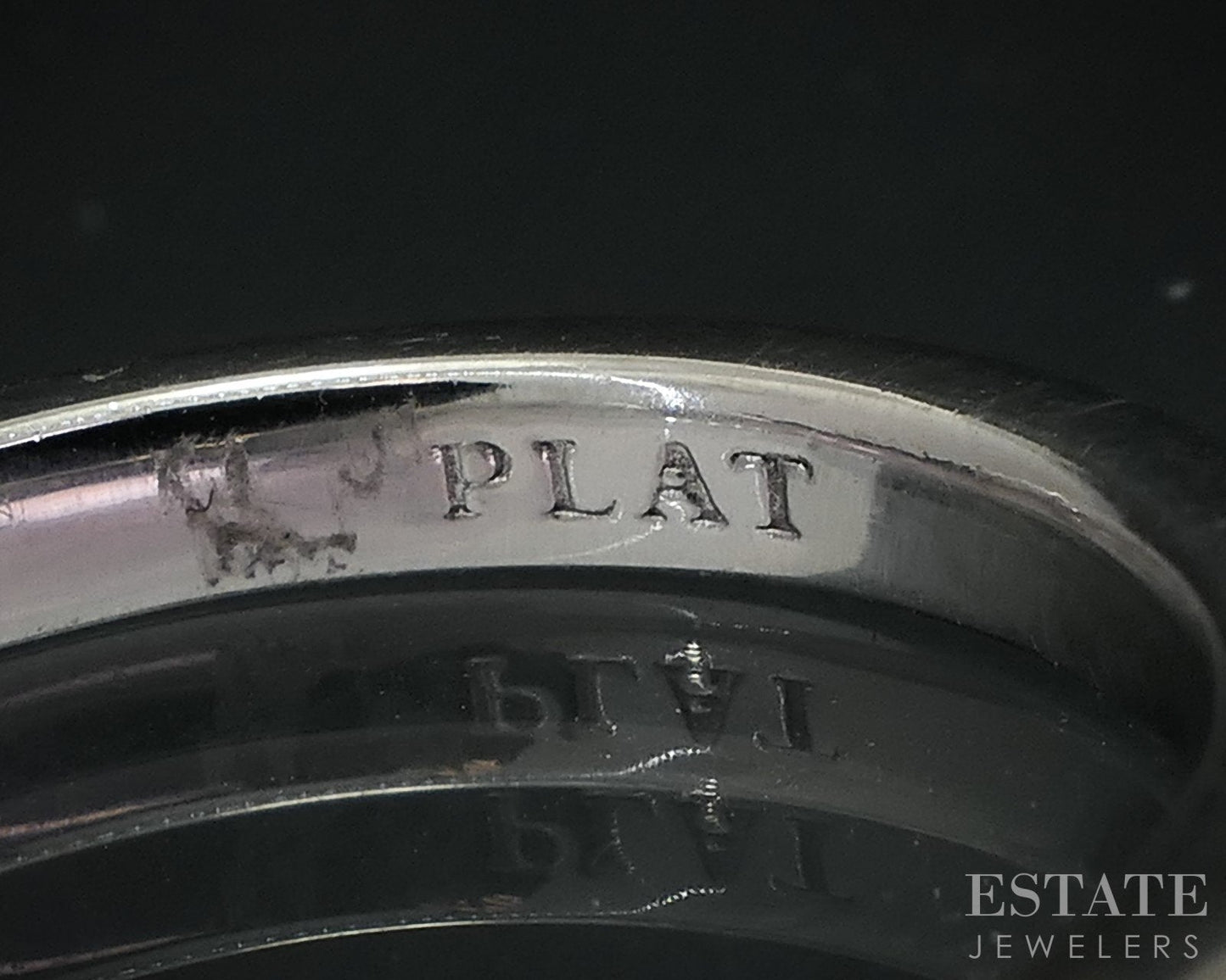 Platinum Round Natural .30ctw Diamond Ladies Wedding Band 5.1g i18577