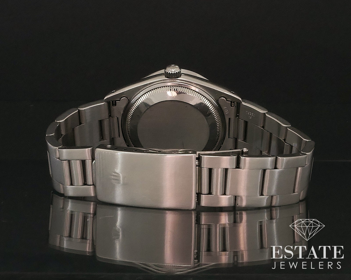Rolex Oyster Perpetual Date Stainless 15200 Engine Bezel Mens Watch i17537