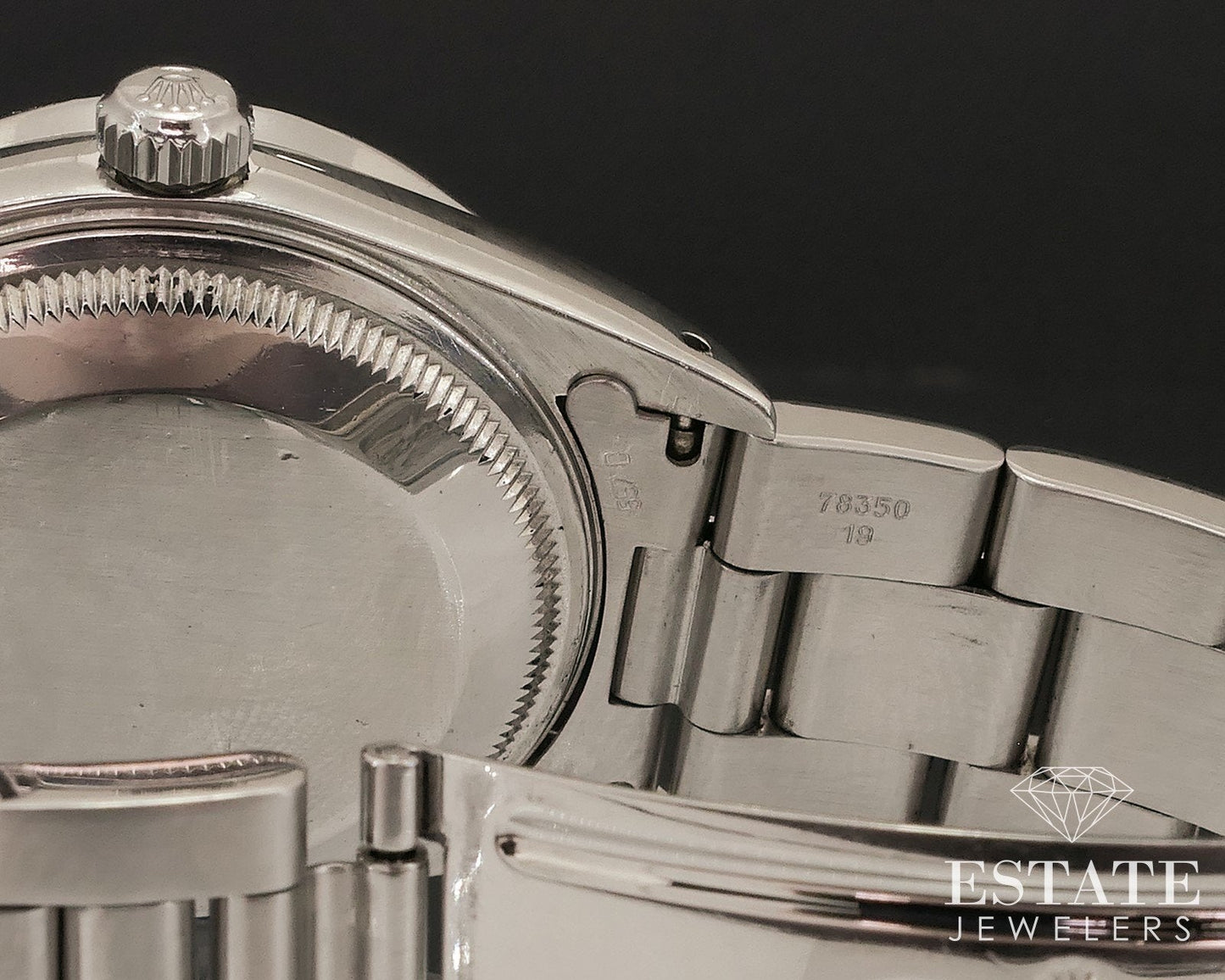 Rolex Oyster Perpetual Date Stainless 15200 Engine Bezel Mens Watch i17537