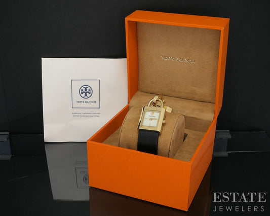 Tory Burch Lock Surrey Collection Leather Ladies Watch i18566