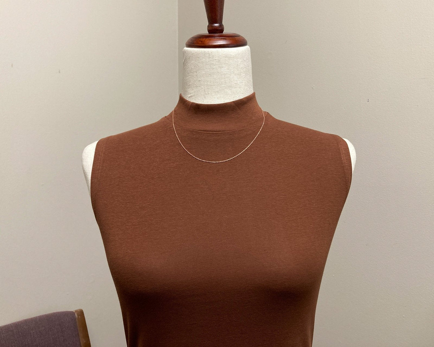 14k Rose Gold LeVian .5mm Cable Chain Ladies Necklace 1.4g 18"L i16869