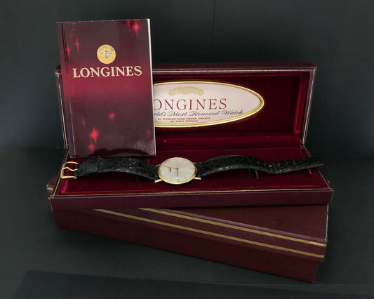 Vintage 1969 Longines 18k Yellow Gold Cal. 528 Mens Dress Watch p78073