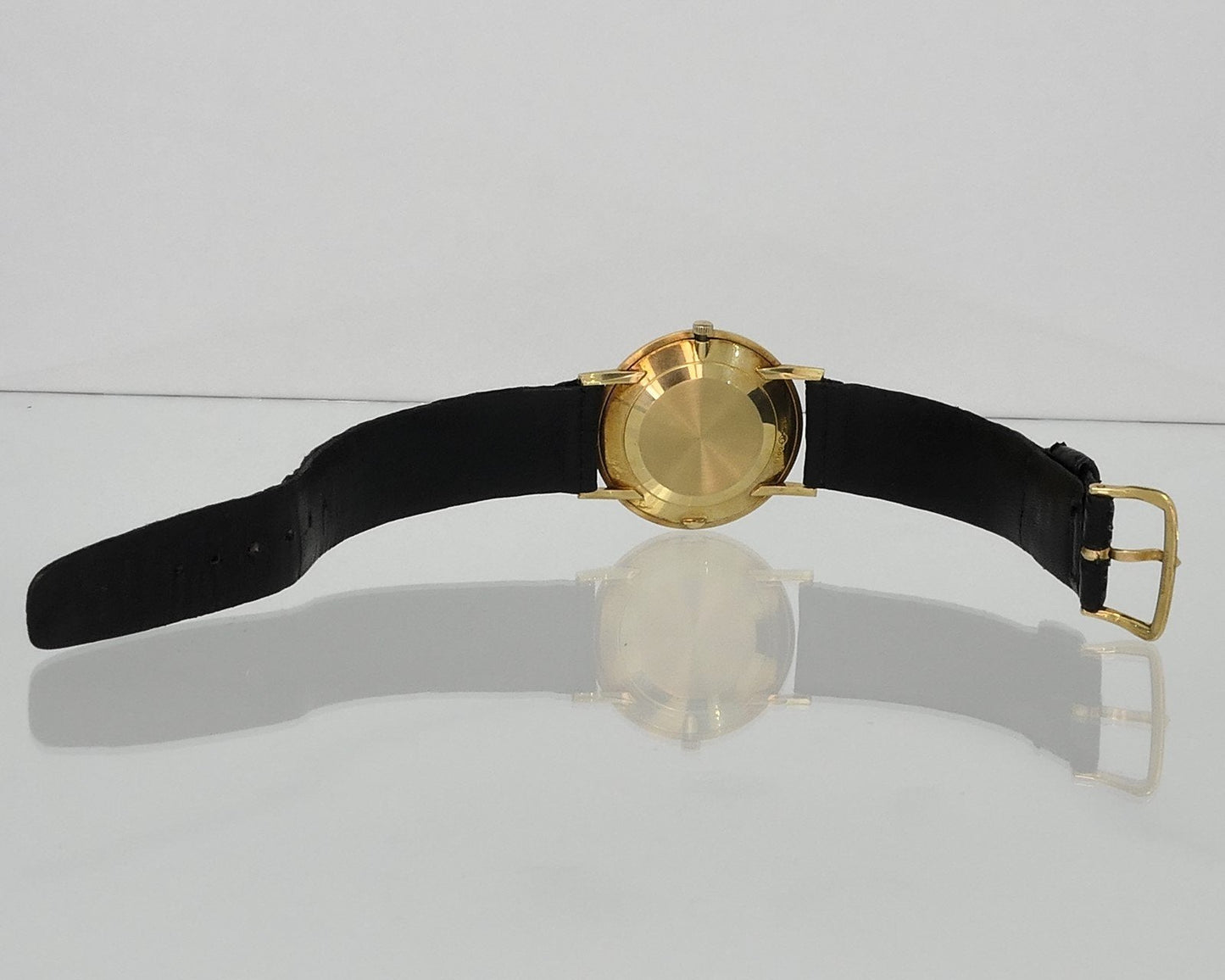 Vintage 1969 Longines 18k Yellow Gold Cal. 528 Mens Dress Watch i18646