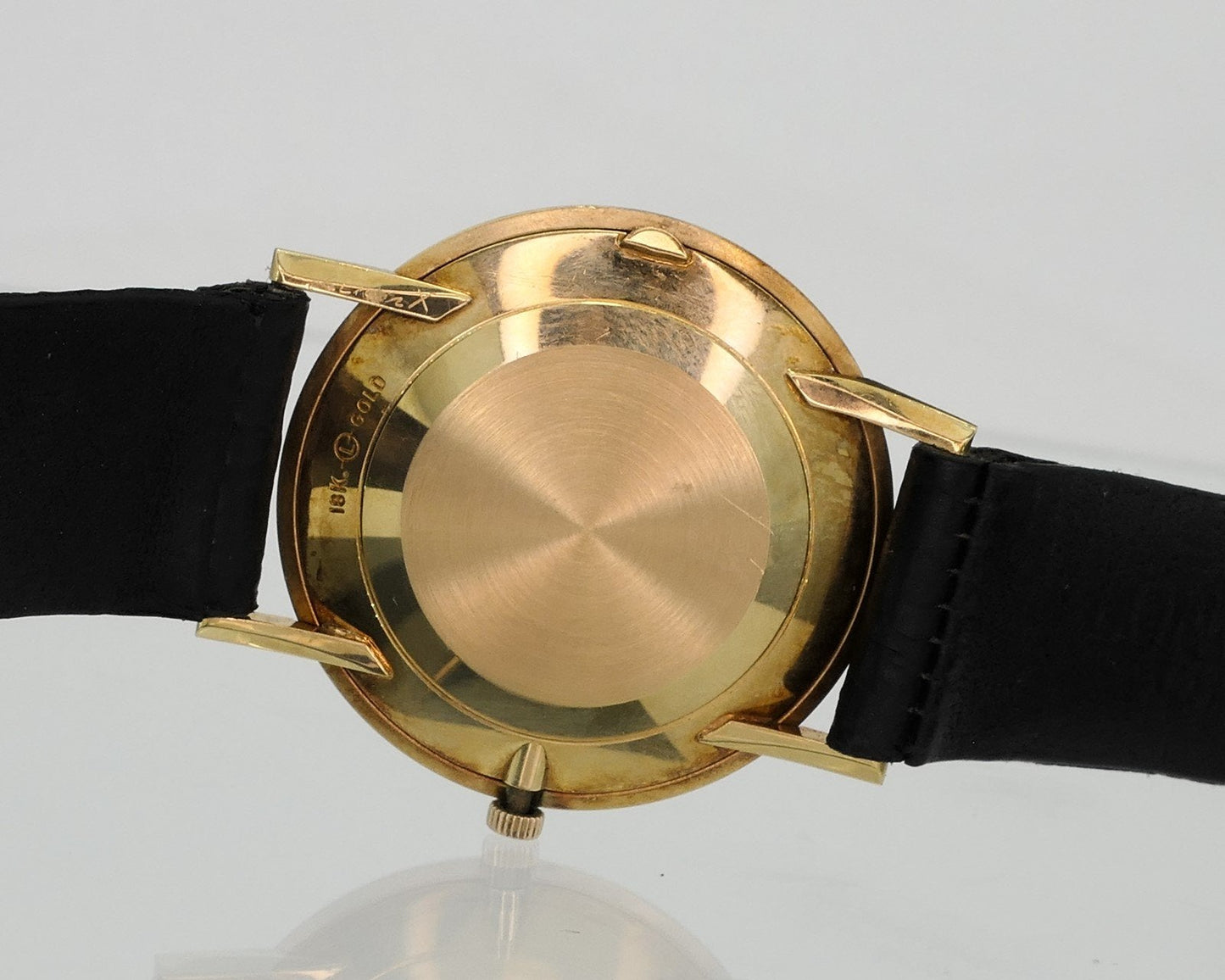 Vintage 1969 Longines 18k Yellow Gold Cal. 528 Mens Dress Watch i18646