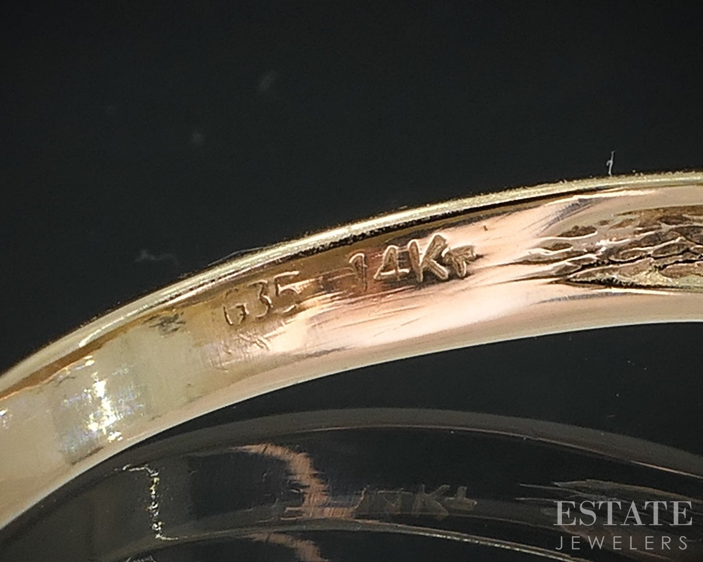Vintage 14k Yellow Gold Natural .35ctw Diamond Cluster Bypass Ring 3.7g i18657b