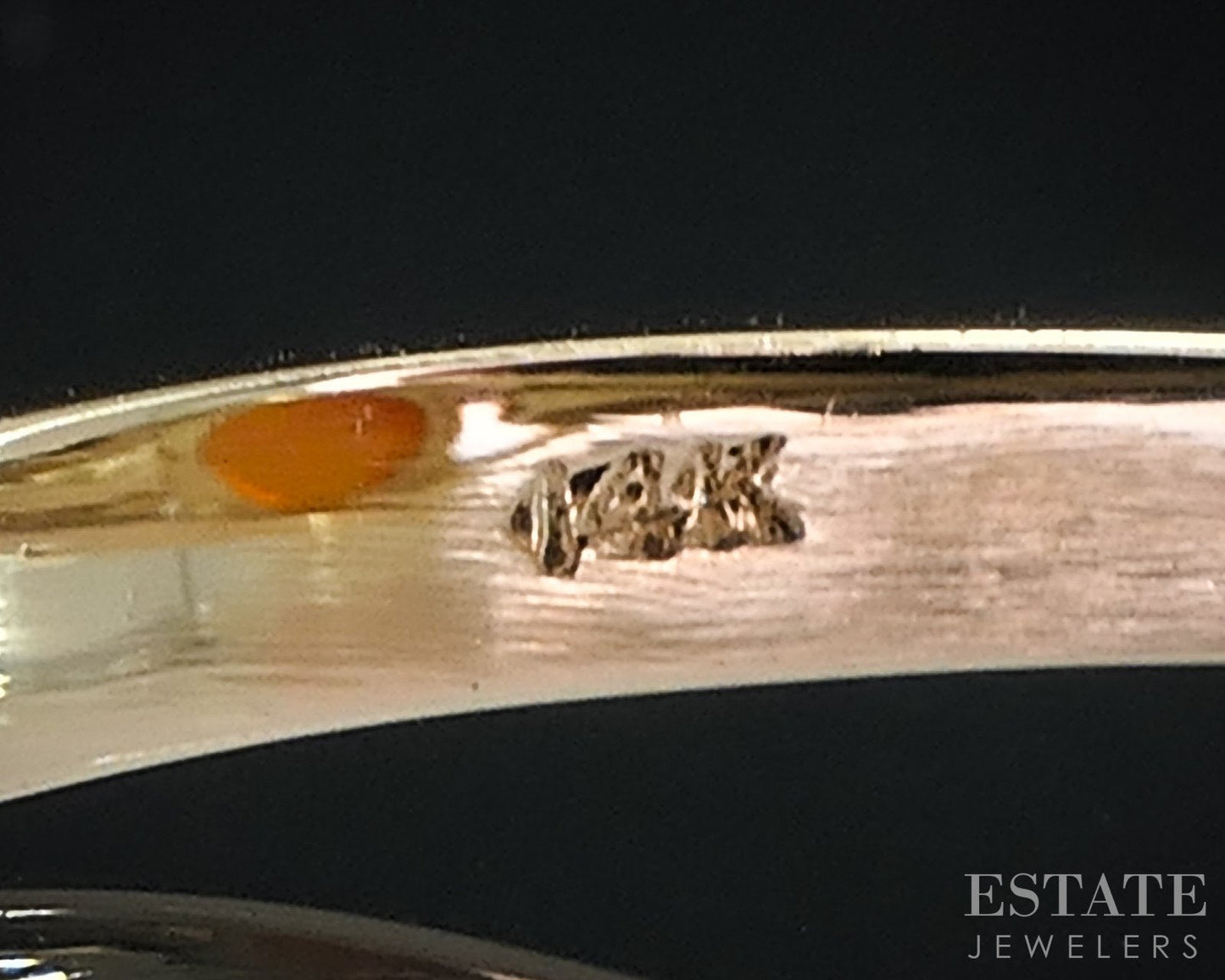 14k Yellow Gold Oval Natural Mexican Fire Opal Leafy Ladies Ring 3.3g i18692b