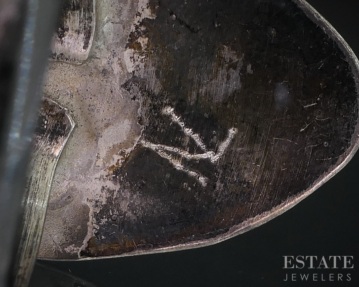 Vintage Sterling Natural Turquoise Navajo Shadowbox Signed Ladies Ring 7g i18715