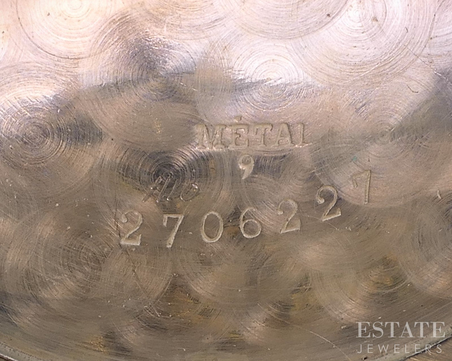 Antique 800 Silver Zentra Checkerboard Dial Pocket Watch i18705