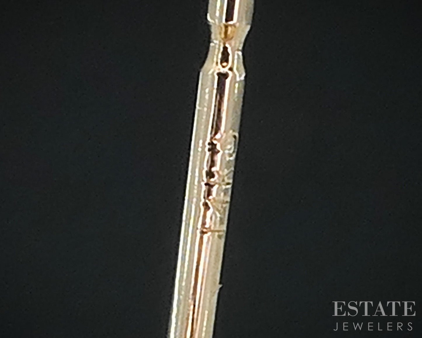 Vintage 14k Yellow Gold Single Cut Natural Diamond Leaf Earrings 11.1g i18853